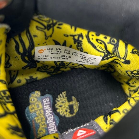 Timberland x Spongebob Square Pants Limited Edition Boot Toddlers 11 - Picture 8 of 9